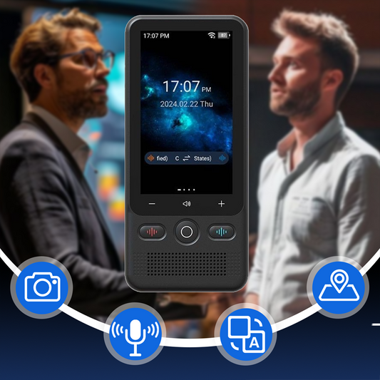 ⏳Time-Limited Special⏰Multifunctional Portable Translator – Real-Time 2-Way Voice Translation, Offline Mode & 100+ Languages Supported ✨