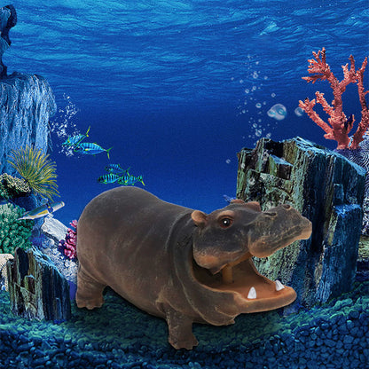 ⏳Time-Limited Special⏰Fish Tank Hippo Bubble Decoration – Air Pump-Ready, Non-Toxic Resin – Adds Fun & Oxygen to Your Aquarium ✨