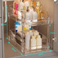 ⏳Time-Limited Special⏰Multifunctional pull‑out organizer for under the bathroom sink – Expandable, Pipe‑Friendly, Transparent Storage ✨