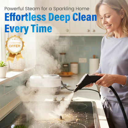 ⏳Time-Limited Special⏰High‑Temp Steam Cleaner – 105°C steam, 15s heat‑up. Kills 99.9% germs, no chemicals. 6 levels, large 1100ml tank. Multi‑surface magic! 🔥✨
