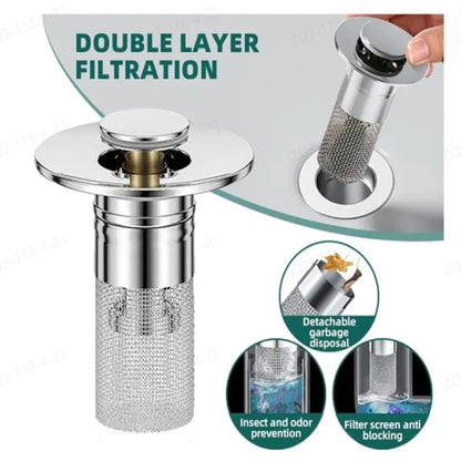 ⏳Time-Limited Special⏰Stainless Steel Floor Drain Filter – Stop Hair Clogs Before They Start