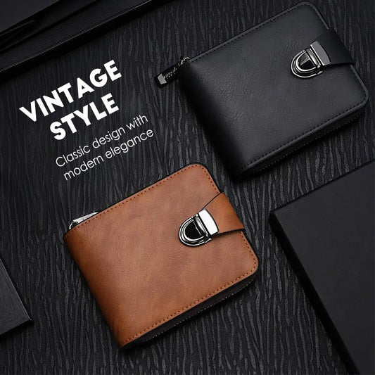 ⏳Time-Limited Special⏰Men's Vintage Compact Zipper Wallet