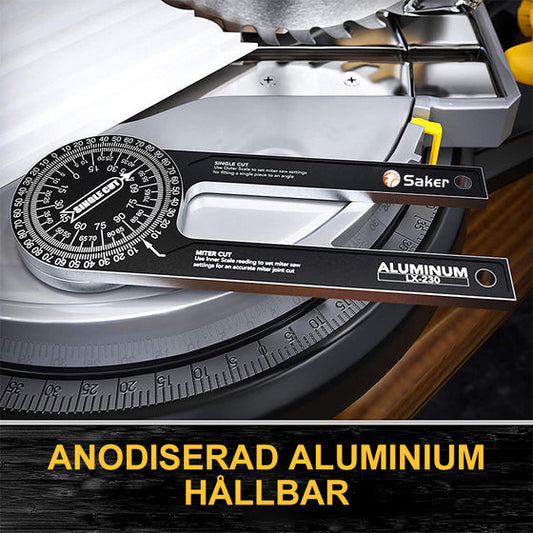 ⏳Time-Limited Special⏰Precision Aluminum Protractor‑Miter Saw Angle Finder Gauge, 360 Degree Angle Measuring Tool, Anodized Aluminum Protractor for Woodworking, Carpentry & DIY Cutting Projects