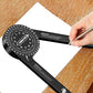 ⏳Time-Limited Special⏰Precision Aluminum Protractor‑Miter Saw Angle Finder Gauge, 360 Degree Angle Measuring Tool, Anodized Aluminum Protractor for Woodworking, Carpentry & DIY Cutting Projects