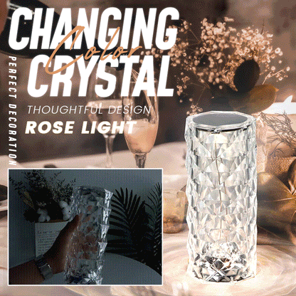 ⏳Time-Limited Special⏰Touch Control Rose Crystal Lamp – Luxurious, Romantic, Gift‑worthy 🌙