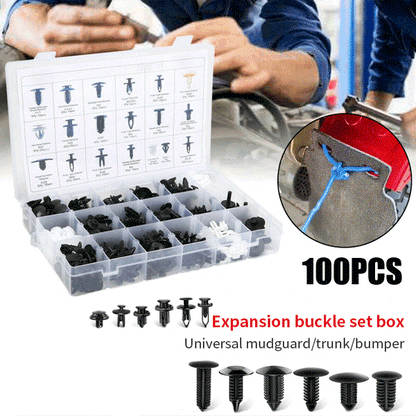 ⏳Time-Limited Special⏰100pcs Universal Expansion Screw Clips Set – Multi-Size, Strong Grip & Easy Installation 🛠️🚗
