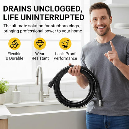 ⏳Time-Limited Special⏰High-Pressure Sewer Jetter Hose with Nozzle💥