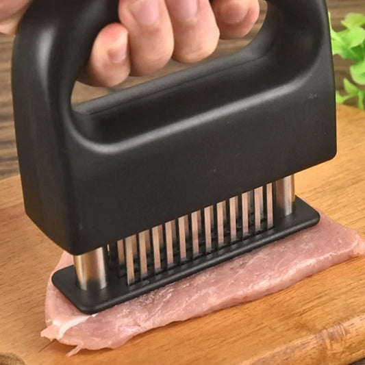 ⏳Time-Limited Special⏰Meat Tenderizer with 48 Stainless Steel Blades – Tenderize in Seconds, Dishwasher-Safe & Safe Storage Cover Included! 🔪