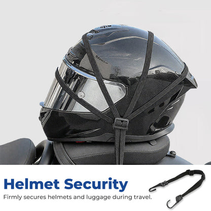 ⏳Time-Limited Special⏰Universal Motorcycle Helmet Luggage Rope with 2 Hooks 🔒