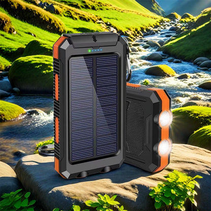 ⏳Time-Limited Special⏰Portable Solar Power Bank – Solar Powered Charger with Dual LED Flashlights 🔋