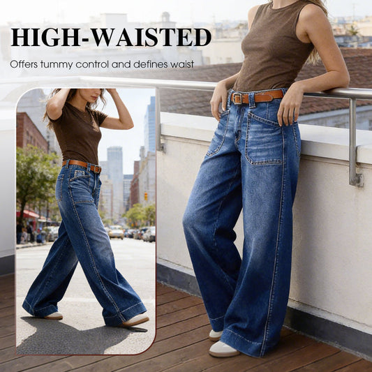 ⏳Time-Limited Special⏰Women's High-Waist Wide-Leg Jeans