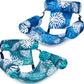 ⏳Time-Limited Special⏰Tropical Leaf Inflatable Pool Lounger – Ultralight & Compact with Hand or Foot Pump | Durable PVC, Cup Holder – Perfect for Beach, Pool or Garden (Blue/Green)🏖️😎