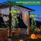 ⏳Time-Limited Special⏰ Solar Ivy Lights with Artificial Leaves – Waterproof, 8 Lighting Modes & Flexible – Perfect for Gardens, Balconies & Wall Decoration 🌿💡✨