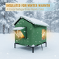 ⏳Time-Limited Special⏰All-Weather Elevated Outdoor Cat House – Waterproof Oxford Cloth, Thermal Aluminum Lining & Foldable Design 🌧️