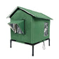 ⏳Time-Limited Special⏰All-Weather Elevated Outdoor Cat House – Waterproof Oxford Cloth, Thermal Aluminum Lining & Foldable Design 🌧️