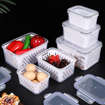 ⏳Time-Limited Special⏰3-Pack Berry Keeper for Fridge | Fruit Containers with Drain Tray | Keeps Produce Dry & Fresh Longer