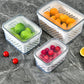 ⏳Time-Limited Special⏰3-Pack Berry Keeper for Fridge | Fruit Containers with Drain Tray | Keeps Produce Dry & Fresh Longer