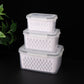 ⏳Time-Limited Special⏰3-Pack Berry Keeper for Fridge | Fruit Containers with Drain Tray | Keeps Produce Dry & Fresh Longer