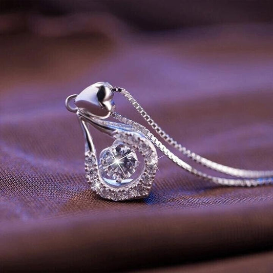 ⏳Time-Limited Special⏰Twinkling Heart Waterdrop Stone Necklace💎