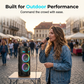 ⏳Time-Limited Special⏰Portable Bluetooth Speaker with Mic – 16W loud sound, RGB lights & wired microphone. Perfect for karaoke, square dancing & outdoor stalls. Grab & go with shoulder strap. 🕺✨