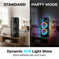 ⏳Time-Limited Special⏰Portable Bluetooth Speaker with Mic – 16W loud sound, RGB lights & wired microphone. Perfect for karaoke, square dancing & outdoor stalls. Grab & go with shoulder strap. 🕺✨