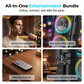 ⏳Time-Limited Special⏰Portable Bluetooth Speaker with Mic – 16W loud sound, RGB lights & wired microphone. Perfect for karaoke, square dancing & outdoor stalls. Grab & go with shoulder strap. 🕺✨