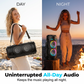 ⏳Time-Limited Special⏰Portable Bluetooth Speaker with Mic – 16W loud sound, RGB lights & wired microphone. Perfect for karaoke, square dancing & outdoor stalls. Grab & go with shoulder strap. 🕺✨
