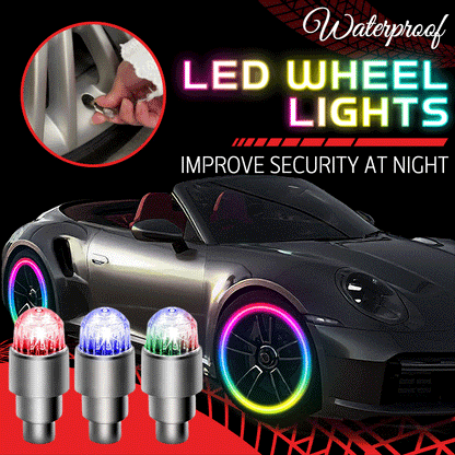 ⏳Time-Limited Special⏰Waterproof LED Wheel Lights – Multi-color & easy snap-on – USB rechargeable, perfect for bikes, scooters or wheelchairs – enhances night safety and style 🌙