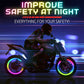 ⏳Time-Limited Special⏰Waterproof LED Wheel Lights – Multi-color & easy snap-on – USB rechargeable, perfect for bikes, scooters or wheelchairs – enhances night safety and style 🌙