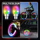 ⏳Time-Limited Special⏰Waterproof LED Wheel Lights – Multi-color & easy snap-on – USB rechargeable, perfect for bikes, scooters or wheelchairs – enhances night safety and style 🌙