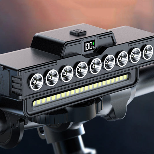 ⏳Time-Limited Special⏰Rechargeable 28-LED Bicycle Headlight with Horn