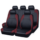 ⏳Time-Limited Special⏰9-Piece Quilted Faux Leather Seat Covers – Car Interior Accessory ⏰