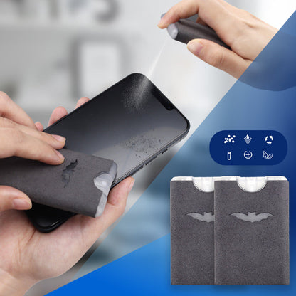 ⏳Time-Limited Special⏰2-in-1 Screen Cleaner & Microfiber Cloth – Portable, Residue-Free, Gentle 🧽