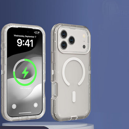 ⏳Time-Limited Special⏰Shockproof Clear Magnetic Phone Case🛡️ – Strong Magnetic Lock, Anti-Yellowing & 360° Protection