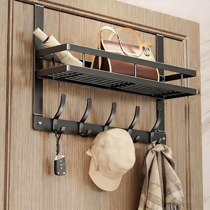 ⏳Time-Limited Special⏰Over The Door Hooks with Storage Basket