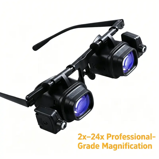 ⏳Time-Limited Special⏰Precision LED Magnifier for Electronics & Crafts – Adjustable stand & 10X-20X zoom – Hands-free, bright light – perfect for soldering, watch repair or miniature painting 🛠️