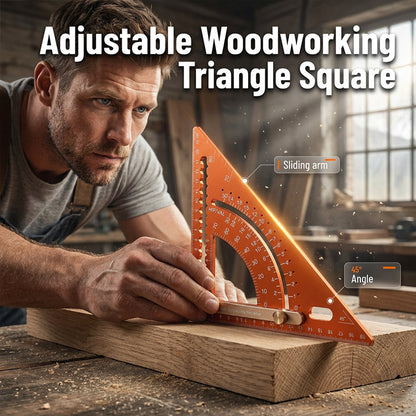 ⏳Time-Limited Special⏰Precision Woodworking Triangle Square – Alloy, Adjustable, Anti-Rust 🛠️
