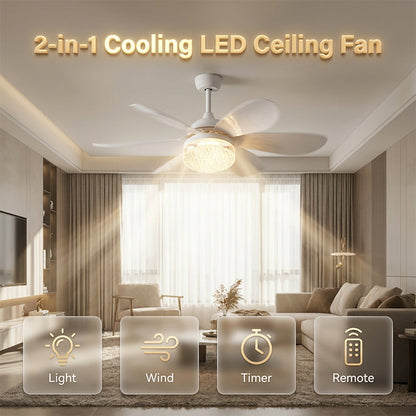 ⏳Time-Limited Special⏰2-in-1 Cooling LED Ceiling Fan