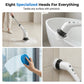 ⏳Time-Limited Special⏰Electric Cleaning Brush – rechargeable, 4 interchangeable heads, waterproof – perfect for bathroom, kitchen & car. 💧✨