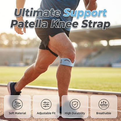 ⏳Time-Limited Special⏰Breathable Shock-Absorbing Patella Brace‑Adjustable Patella Knee Strap, Non-Slip Knee Support for Running, Hiking & Sports