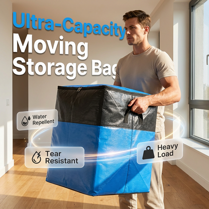 ⏳Time-Limited Special⏰Collapsible Storage and Moving Bag – Heavy-duty handles & zippered closure – Folds flat, perfect for moving, travel or closet organization – reusable & easy to clean 🏠