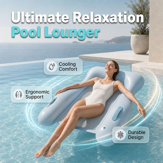 ⏳Time-Limited Special⏰Skin-Friendly PVC Pool Lounger Float