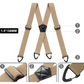 ⏳Time-Limited Special⏰Men's X-Back Suspenders with Hook Clips – Adjustable & Heavy-Duty