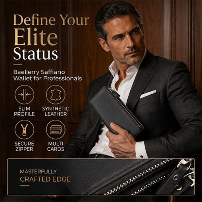 ⏳Time-Limited Special⏰Slim Long Wallet for Men – Thin Profile, RFID Optional, Premium Leather ✨