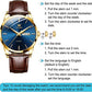 ⏳Time-Limited Special⏰Men's Simple Watch with Day & Date – Stainless Steel, Luminous Hands, Classic ✨