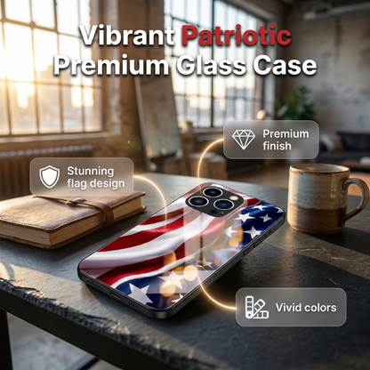 ⏳Time-Limited Special⏰Vibrant Patriotic Glass Phone Case📱🎏