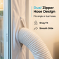 ⏳Time-Limited Special⏰Portable AC Window Seal Kit – Dual Zipper, Waterproof, Universal Fit ✨