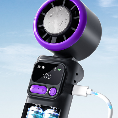 ⏳Time-Limited Special⏰Portable Cooling Fan with Ice Compress Plate