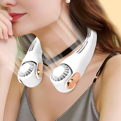 ⏳Time-Limited Special⏰Neck Air Conditioner Fan – Ultra‑quiet, 360° rotating, 3 speeds. Hands‑free cooling, long battery. Summer essential!