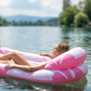 ⏳Time-Limited Special⏰Inflatable Pool Float Hammock with Mesh Center
